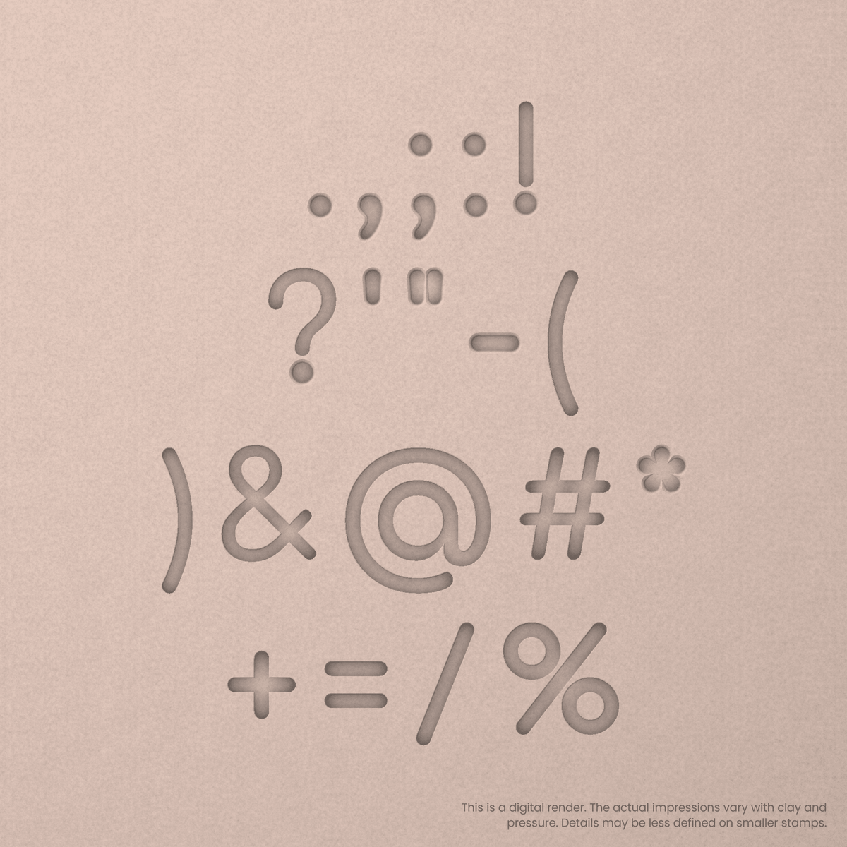 Comfortaa | Font Rail Stamp Sets | Letters, Numbers, and Symbols - Ceramind® Tools
