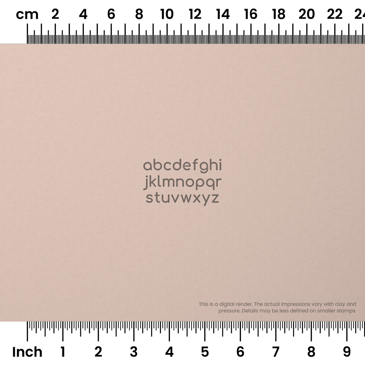 Comfortaa | Lowercase | Alphabet Stamp Sets - Ceramind® Tools