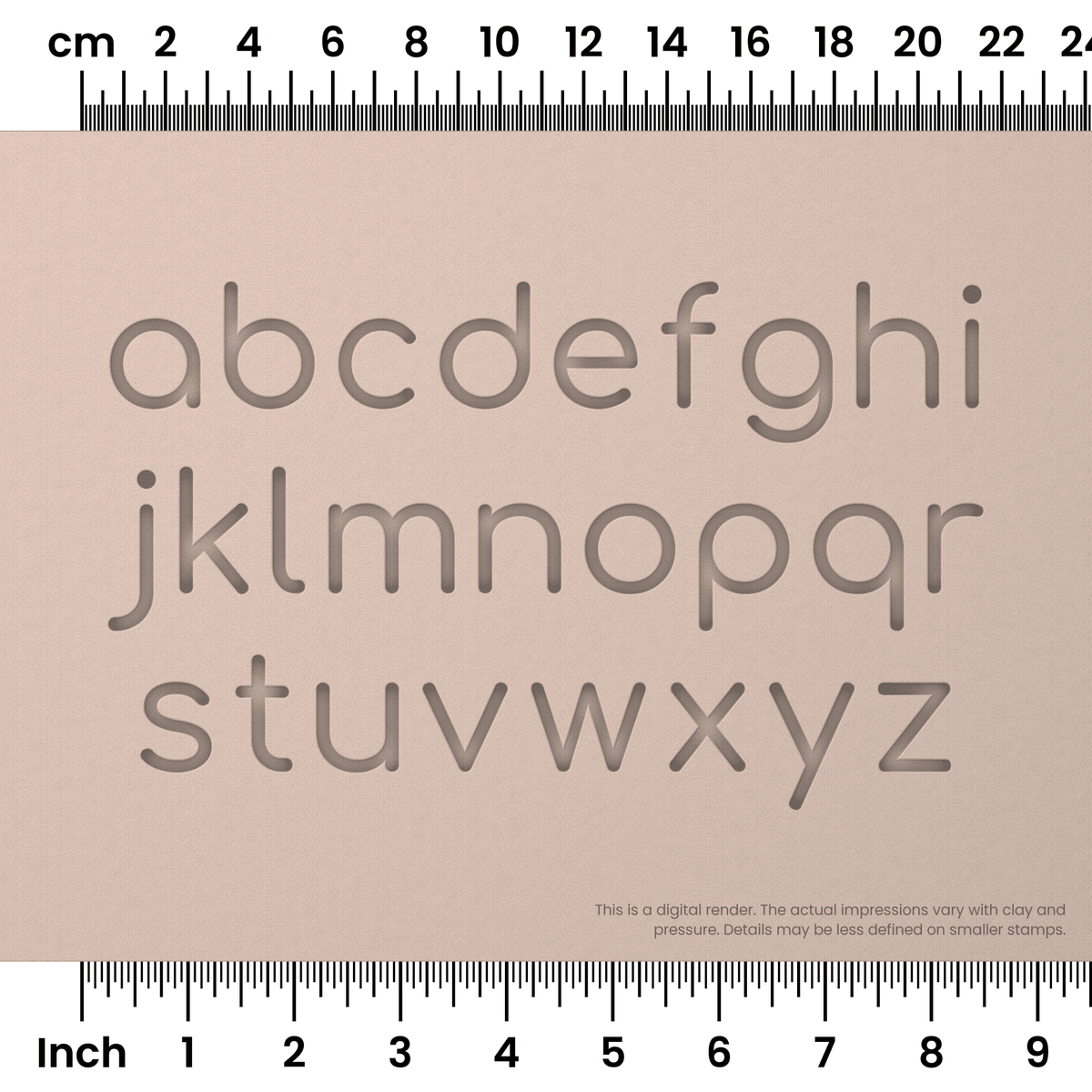 Comfortaa | Lowercase | Alphabet Stamp Sets - Ceramind® Tools