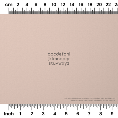 Comfortaa | Lowercase | Alphabet Stamp Sets - Ceramind® Tools