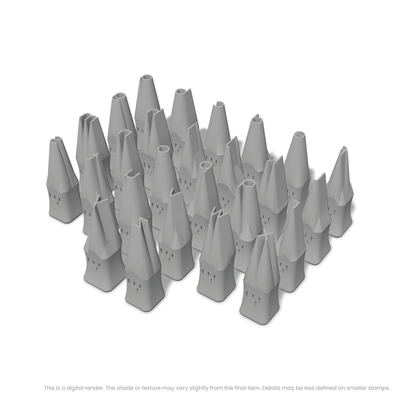 Comfortaa | Lowercase | Alphabet Stamp Sets - Ceramind® Tools