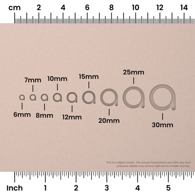 Comfortaa | Lowercase | Alphabet Stamp Sets - Ceramind® Tools