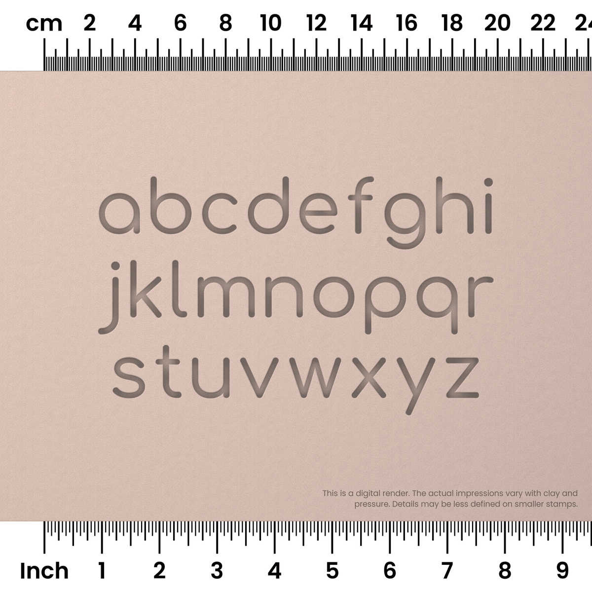 Comfortaa | Lowercase | Alphabet Stamp Sets - Ceramind® Tools