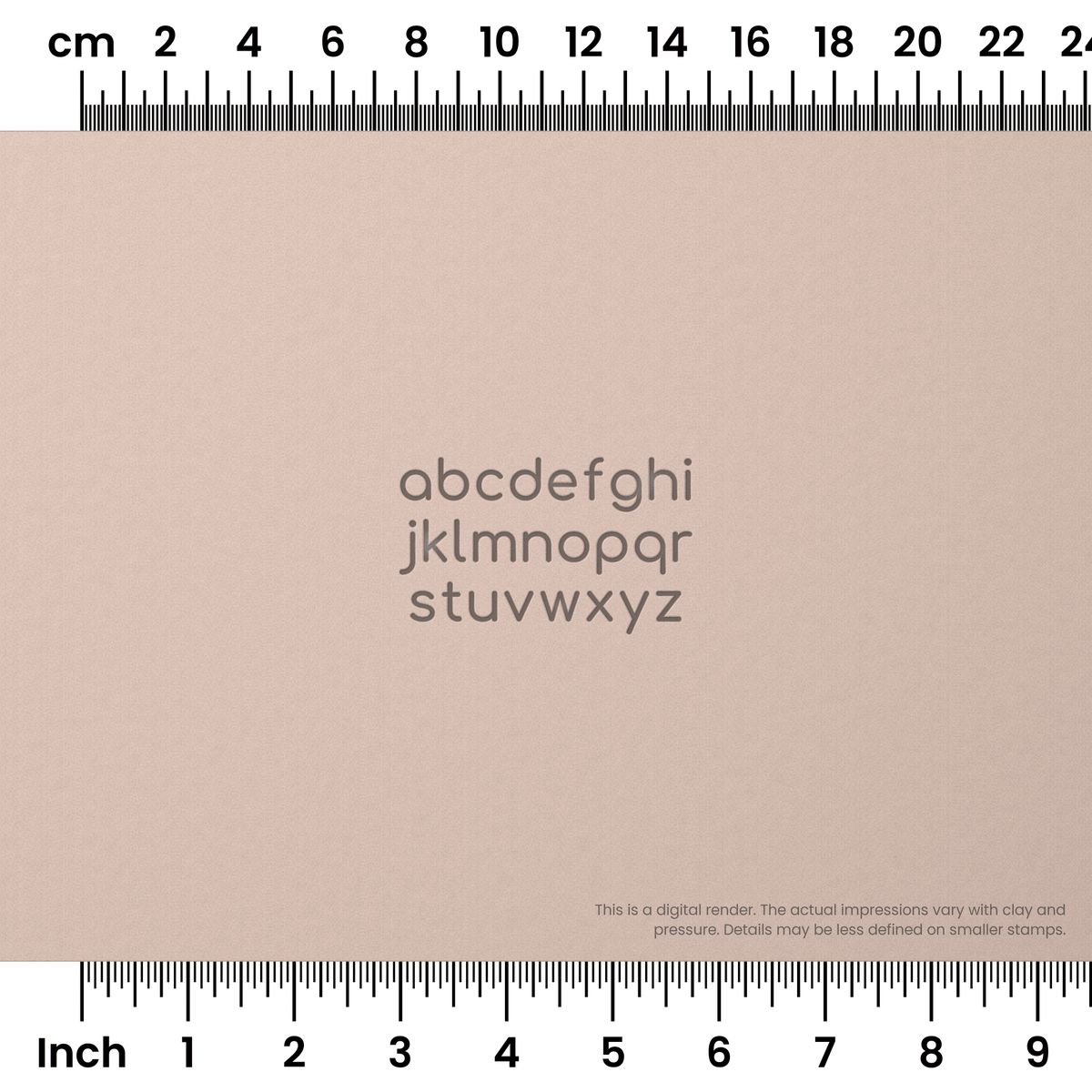 Comfortaa | Lowercase | Alphabet Stamp Sets - Ceramind® Tools