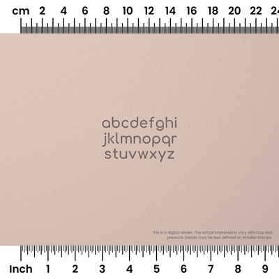 Comfortaa | Lowercase | Alphabet Stamp Sets - Ceramind® Tools