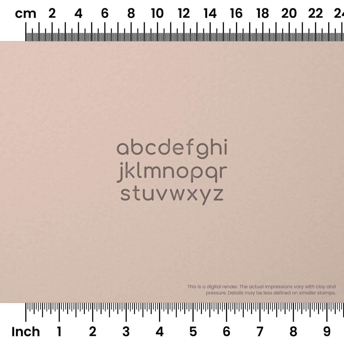 Comfortaa | Lowercase | Alphabet Stamp Sets - Ceramind® Tools