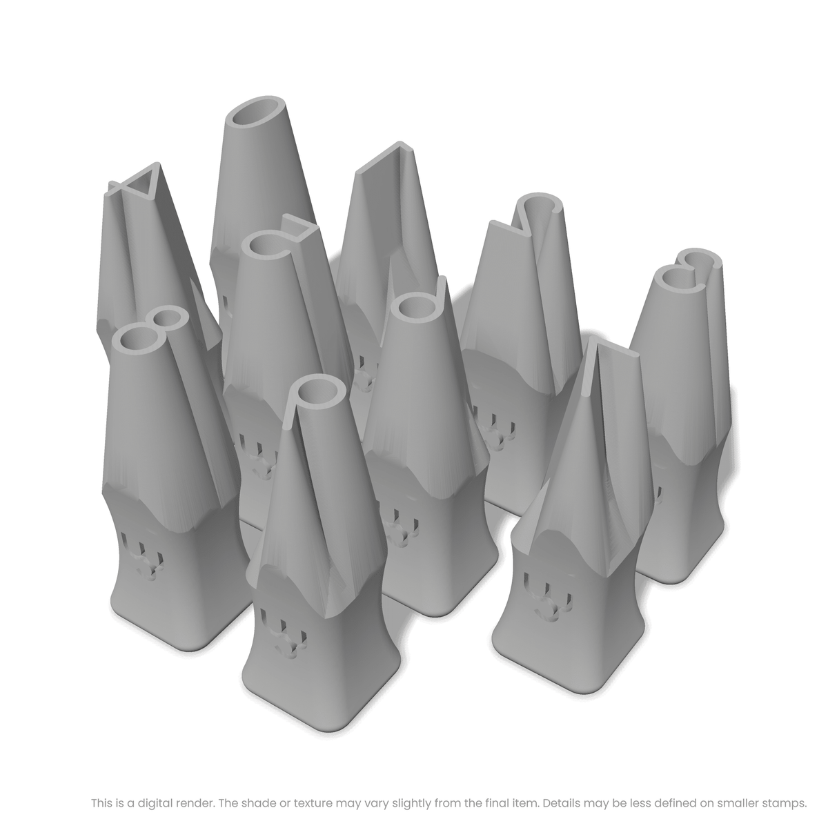 Comfortaa | Number Stamp Sets - Ceramind® Tools