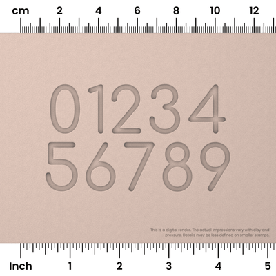 Comfortaa | Number Stamp Sets - Ceramind® Tools