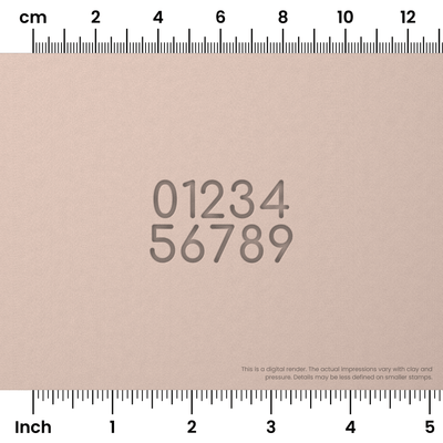 Comfortaa | Number Stamp Sets - Ceramind® Tools