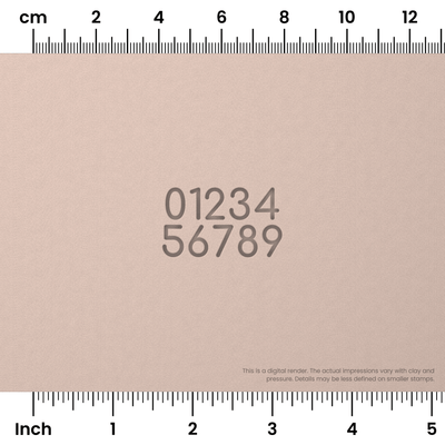 Comfortaa | Number Stamp Sets - Ceramind® Tools