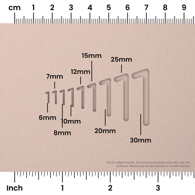 Comfortaa | Number Stamp Sets - Ceramind® Tools