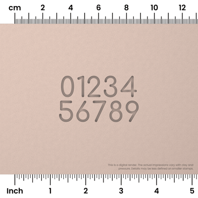 Comfortaa | Number Stamp Sets - Ceramind® Tools