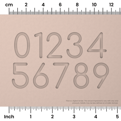 Comfortaa | Number Stamp Sets - Ceramind® Tools