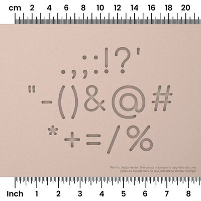 Comfortaa | Symbol Stamp Sets - Ceramind® Tools