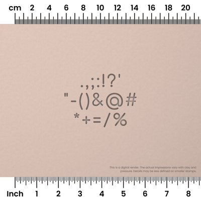 Comfortaa | Symbol Stamp Sets - Ceramind® Tools