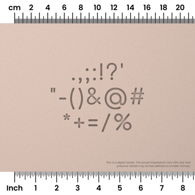Comfortaa | Symbol Stamp Sets - Ceramind® Tools
