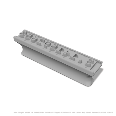 Courier Prime | Font Rail Stamp Sets | Letters, Numbers, and Symbols - Ceramind® Tools