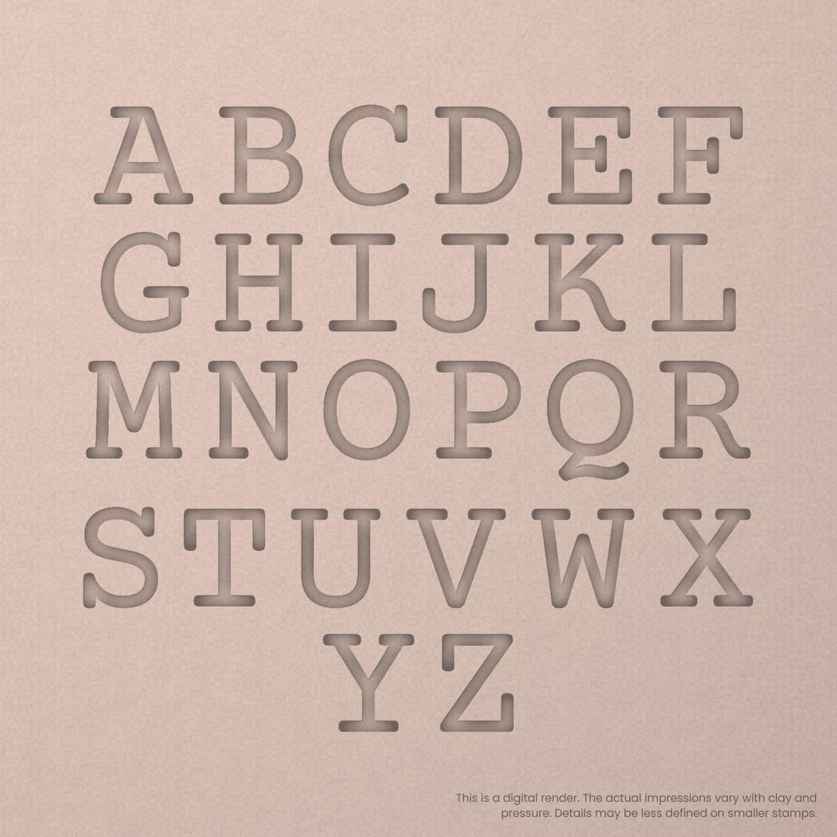 Courier Prime | Font Rail Stamp Sets | Letters, Numbers, and Symbols - Ceramind® Tools