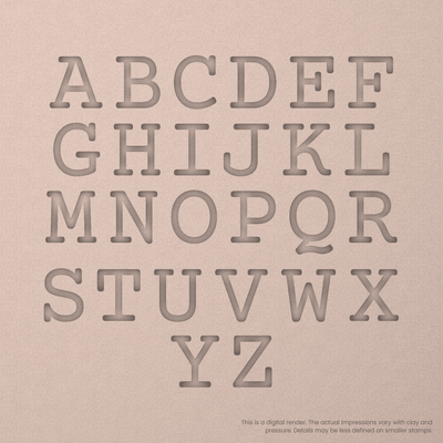 Courier Prime | Font Rail Stamp Sets | Letters, Numbers, and Symbols - Ceramind® Tools