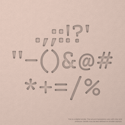 Courier Prime | Font Rail Stamp Sets | Letters, Numbers, and Symbols - Ceramind® Tools