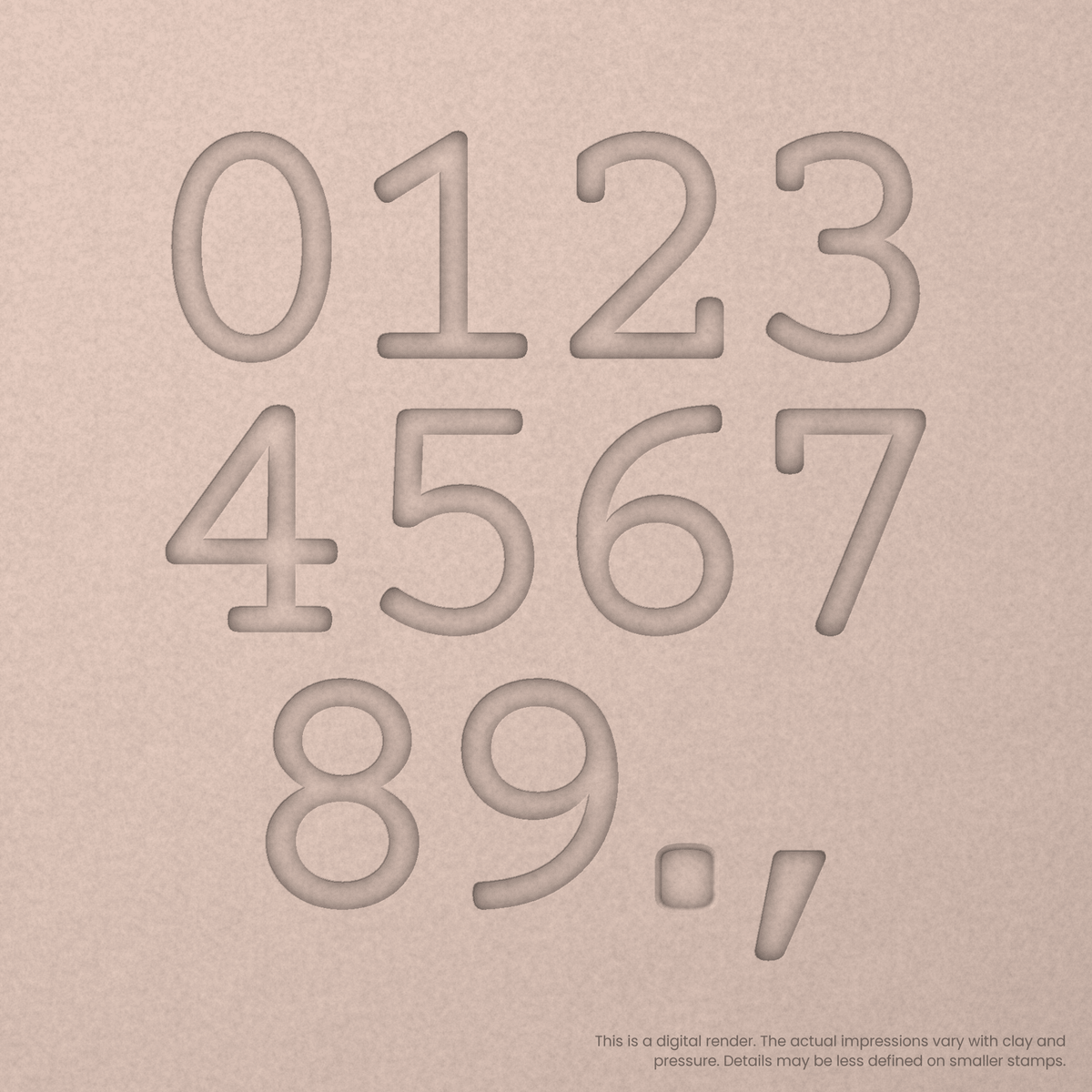 Courier Prime | Font Rail Stamp Sets | Letters, Numbers, and Symbols - Ceramind® Tools