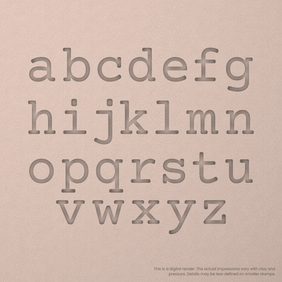 Courier Prime | Font Rail Stamp Sets | Letters, Numbers, and Symbols - Ceramind® Tools