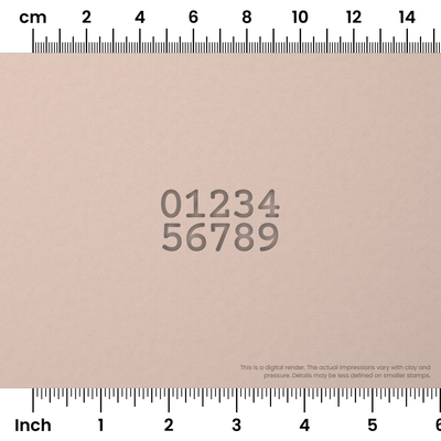 Courier Prime | Number Stamp Sets - Ceramind® Tools