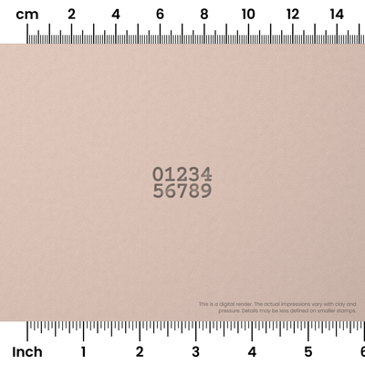 Courier Prime | Number Stamp Sets - Ceramind® Tools