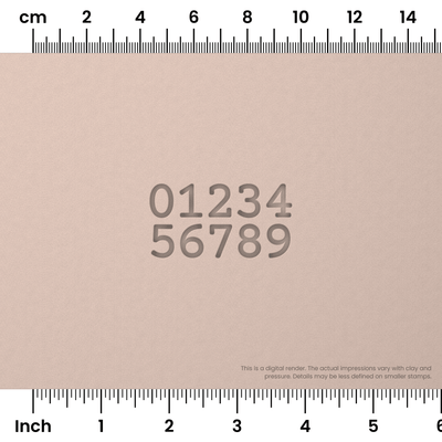 Courier Prime | Number Stamp Sets - Ceramind® Tools