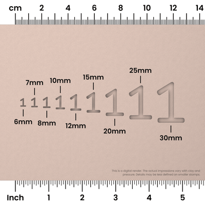Courier Prime | Number Stamp Sets - Ceramind® Tools