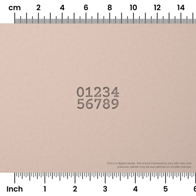 Courier Prime | Number Stamp Sets - Ceramind® Tools