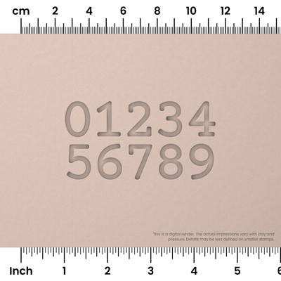 Courier Prime | Number Stamp Sets - Ceramind® Tools
