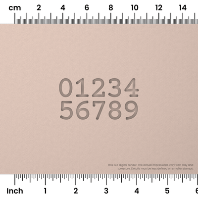 Courier Prime | Number Stamp Sets - Ceramind® Tools