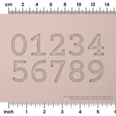 Courier Prime | Number Stamp Sets - Ceramind® Tools