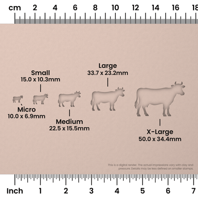 Cow Stamps - Ceramind® Tools