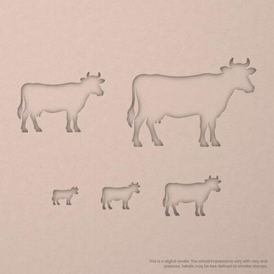 Cow Stamps - Ceramind® Tools