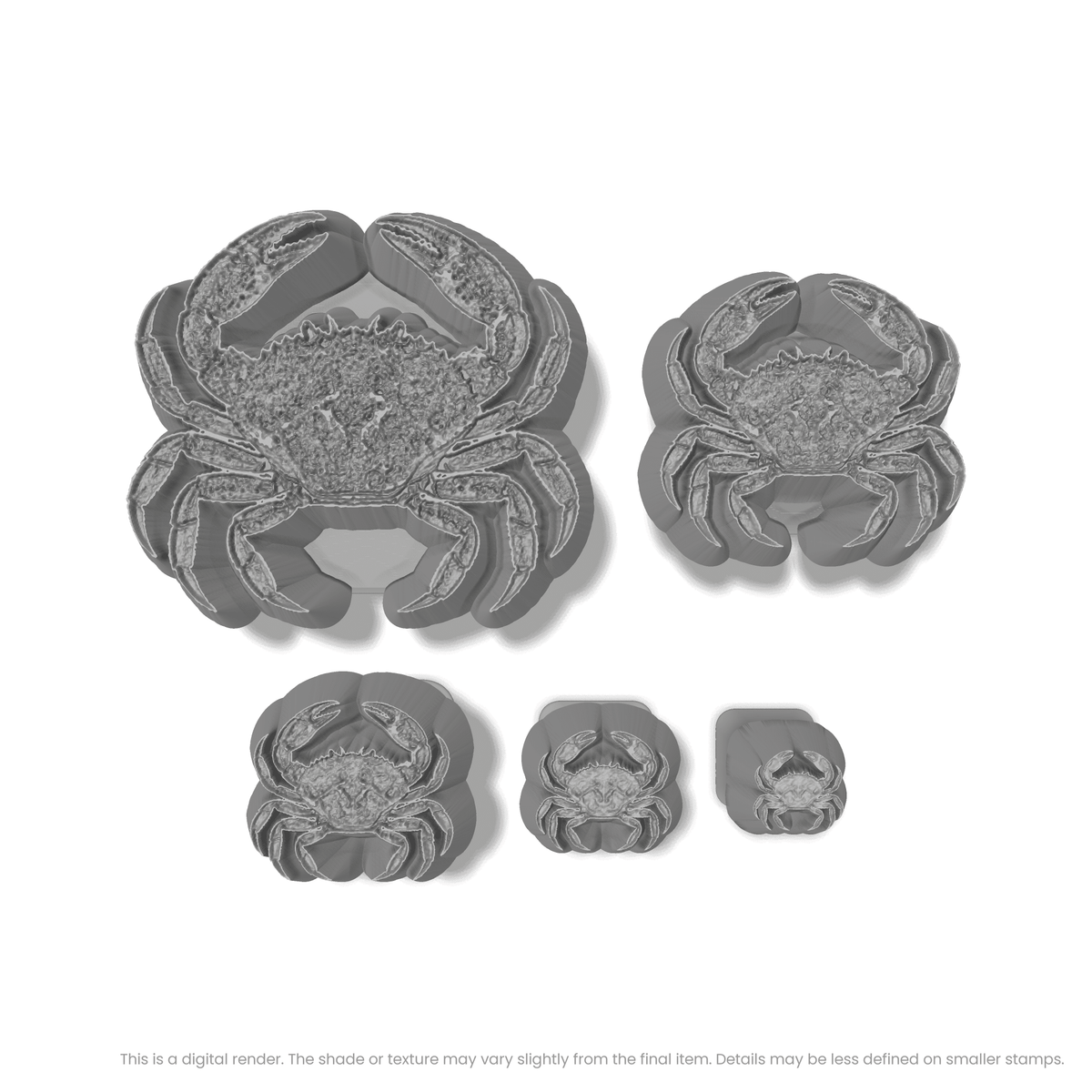 Crab Stamps - Photo Textured - Ceramind® Tools