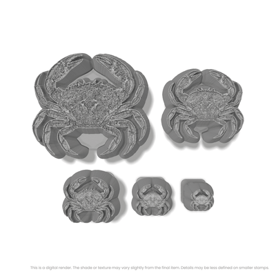 Crab Stamps - Photo Textured - Ceramind® Tools