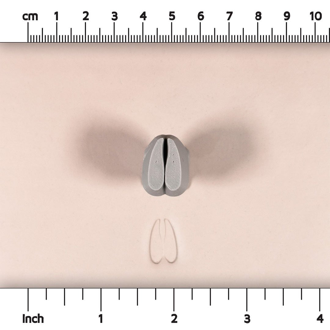 Deer Hoof Stamp - Medium - Style 1 - Ceramind® Tools