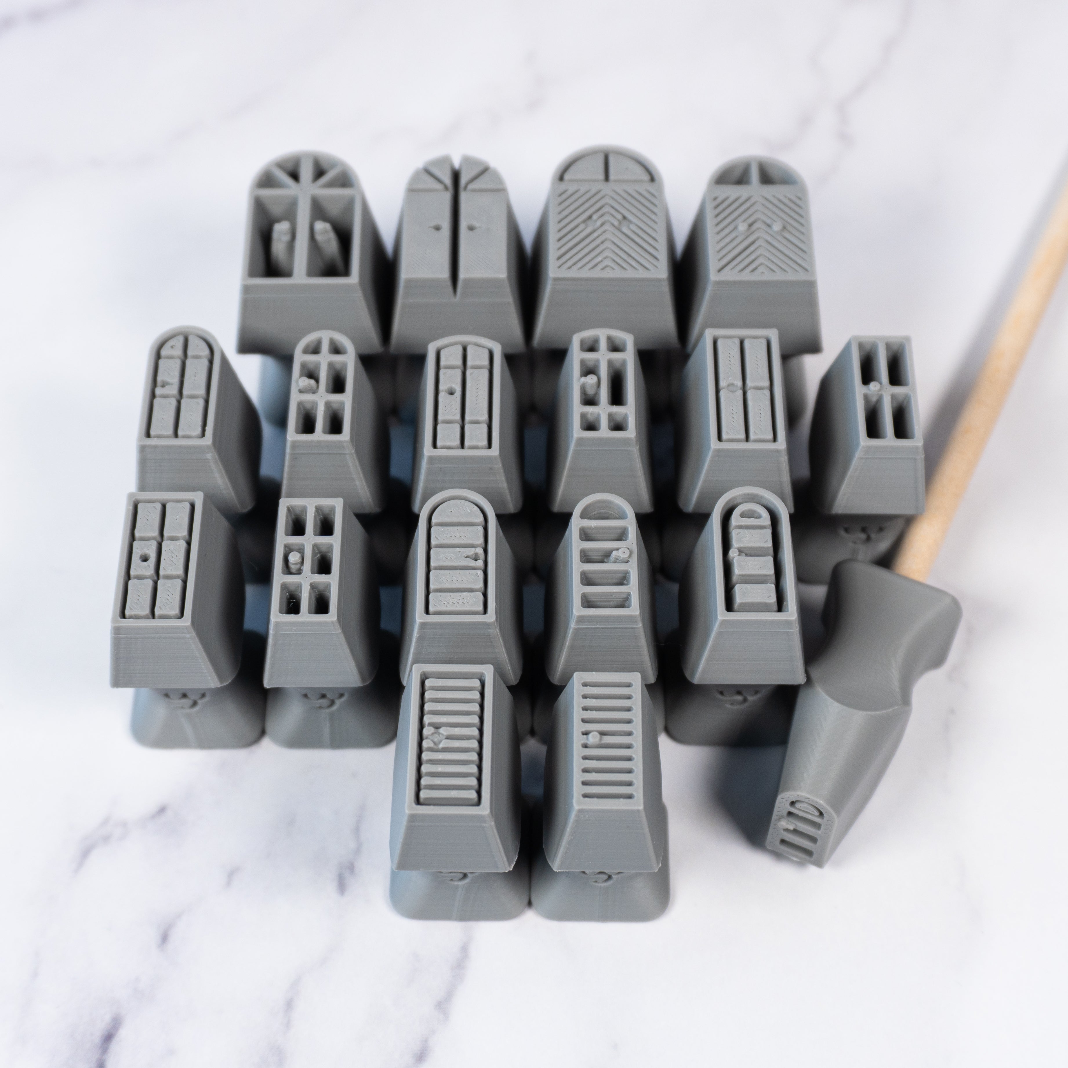 Door Stamp Set of 18 - Ceramind® Tools