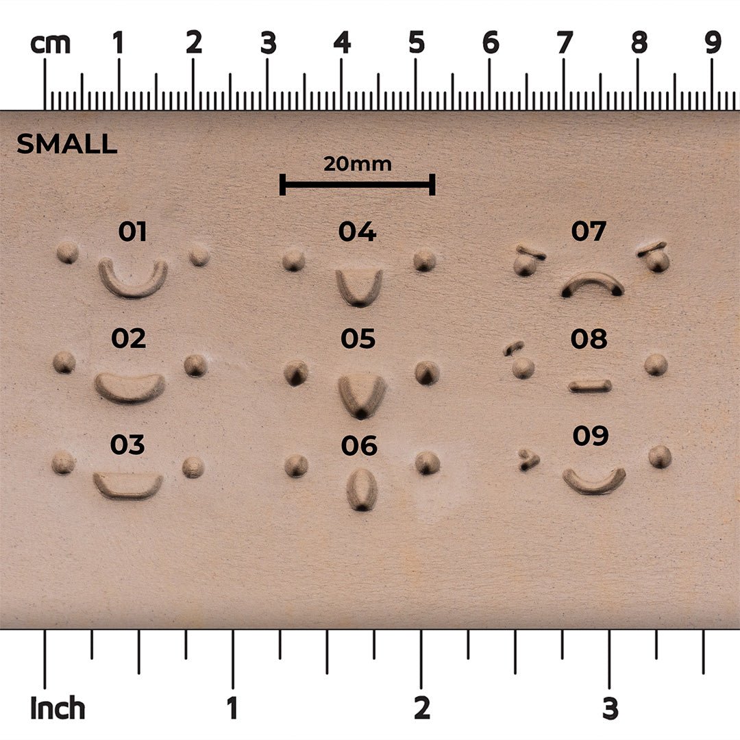 Facial Expressions Stamp Set - Ceramind® Tools