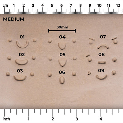 Facial Expressions Stamp Set - Ceramind® Tools