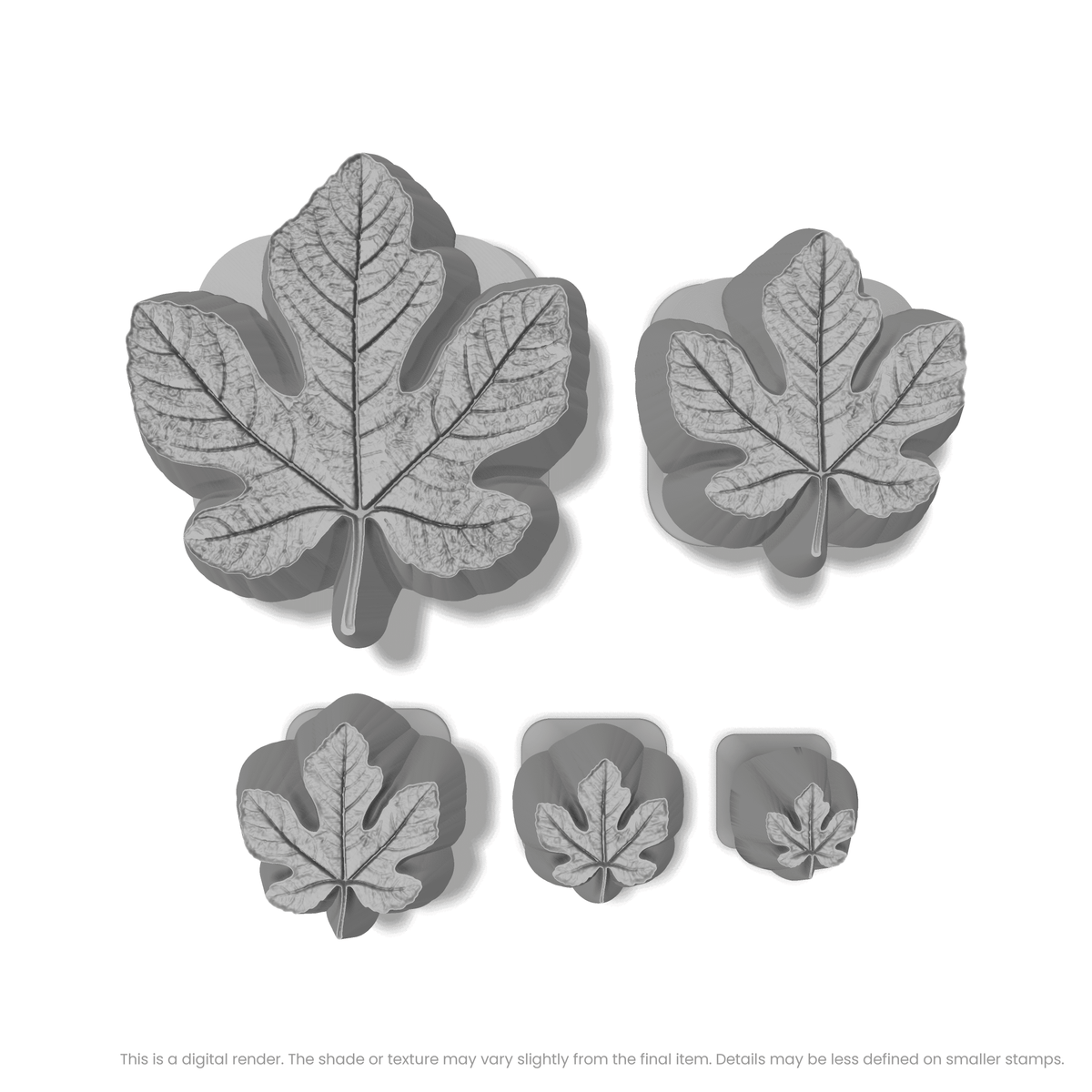 Fig Leaf Stamps - Photo Textured - Ceramind® Tools