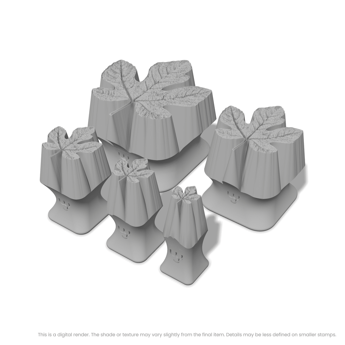 Fig Leaf Stamps - Photo Textured - Ceramind® Tools