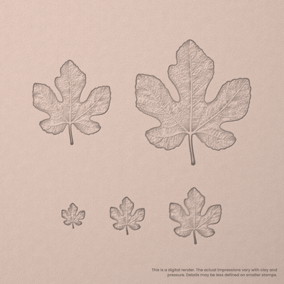 Fig Leaf Stamps - Photo Textured - Ceramind® Tools