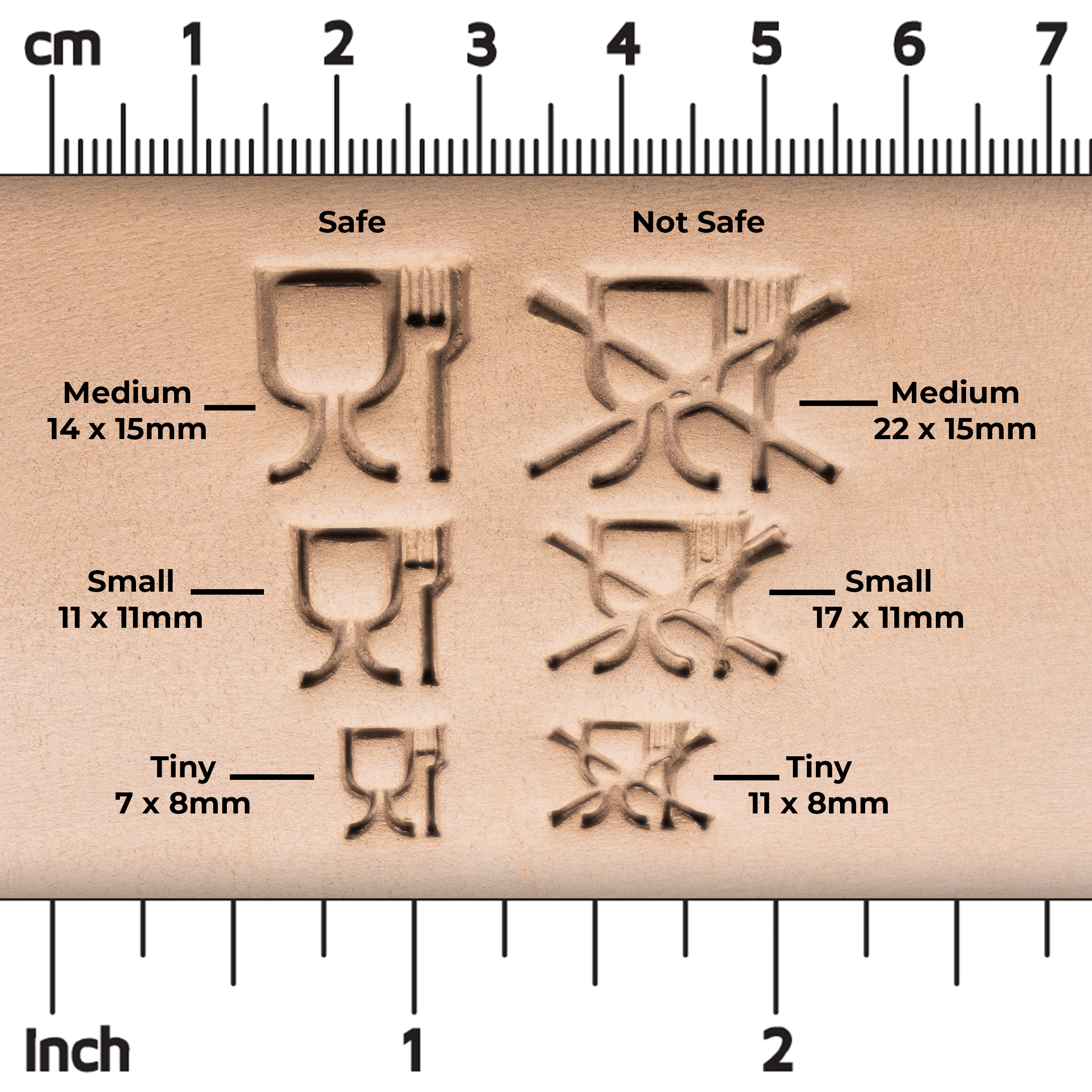 Food Safe or Not Safe Clay Stamps - Ceramind® Tools