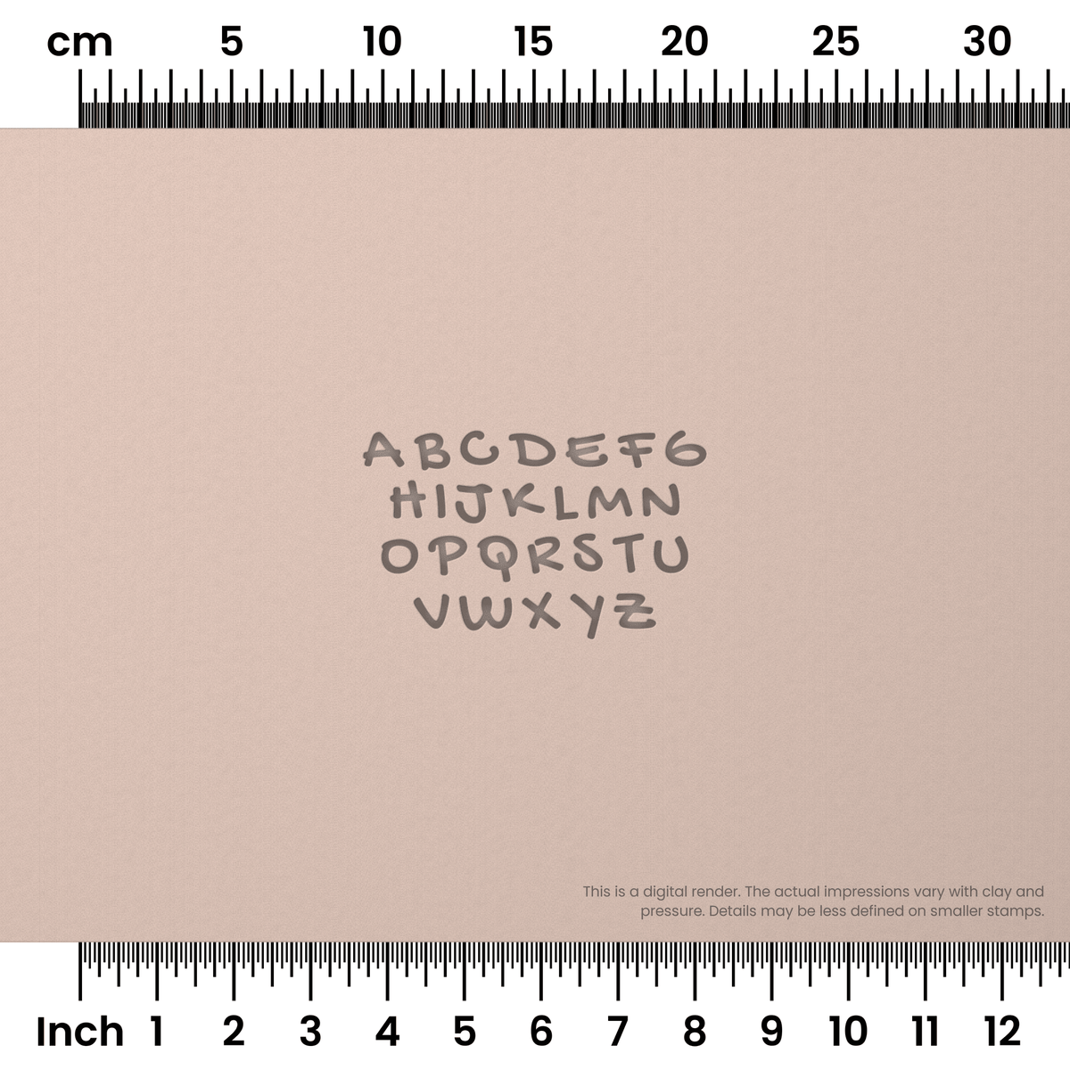 Gochi Hand | All Caps | Alphabet Stamp Sets - Ceramind® Tools
