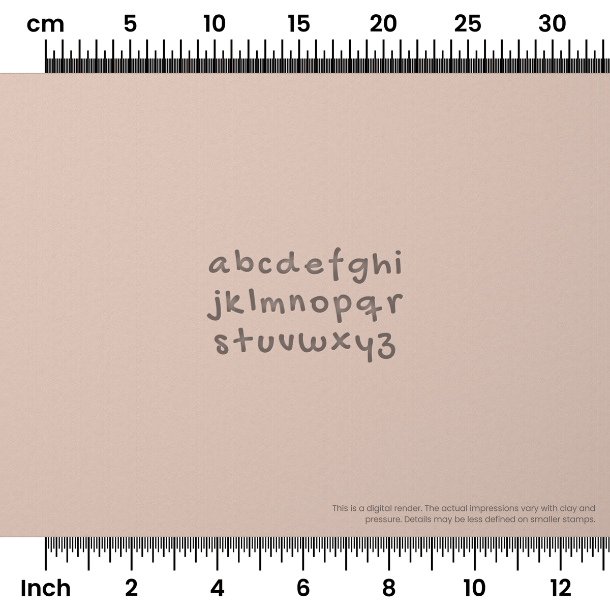 Gochi Hand | Lowercase | Alphabet Stamp Sets - Ceramind® Tools