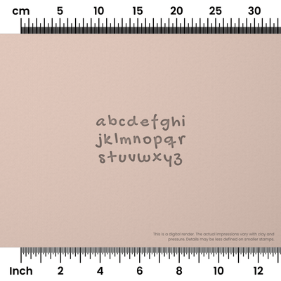 Gochi Hand | Lowercase | Alphabet Stamp Sets - Ceramind® Tools