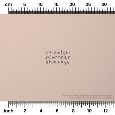Gochi Hand | Lowercase | Alphabet Stamp Sets - Ceramind® Tools